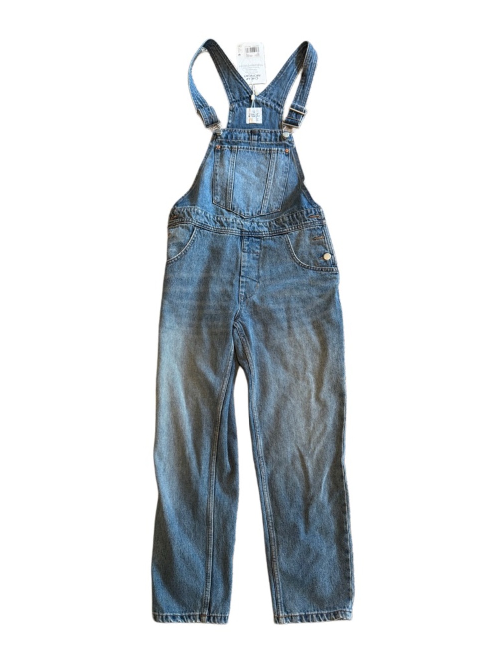 Cheap Monday 90s Style Blue Denim Overalls